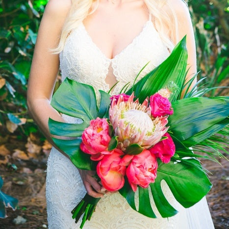 Tropical Inspired Beach Wedding