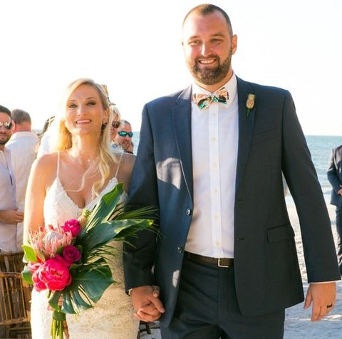 Tropical Inspired Beach Wedding