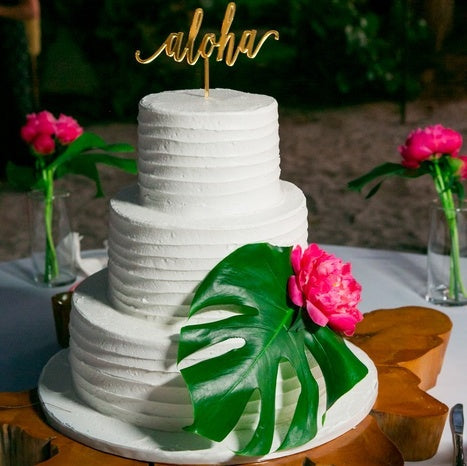 Tropical Inspired Beach Wedding