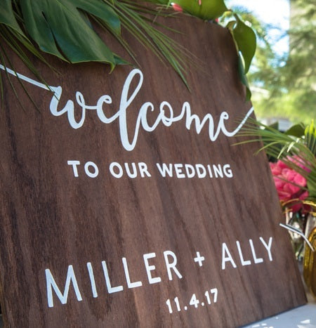 Tropical Inspired Beach Wedding
