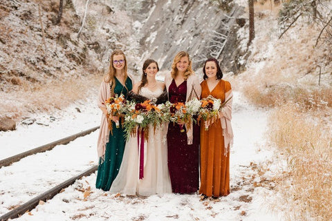 Snowy Orange DIY Wedding