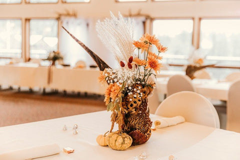 Snowy Orange DIY Wedding