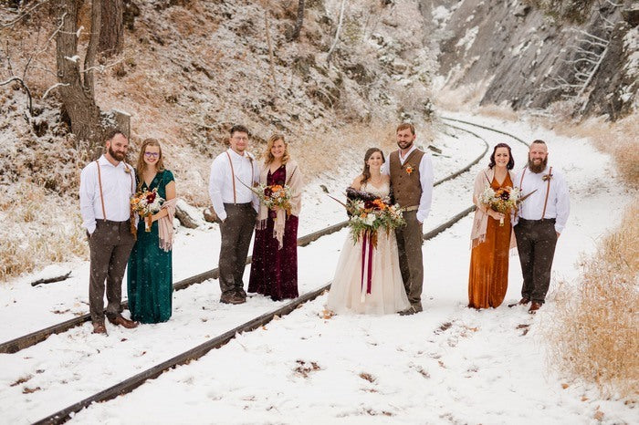 Snowy Orange DIY Wedding