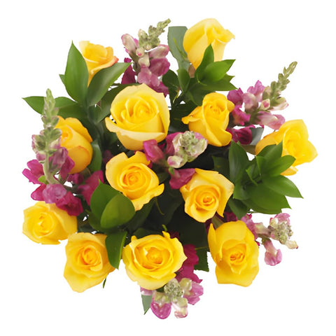 Dozen Yellow Rose Centerpieces