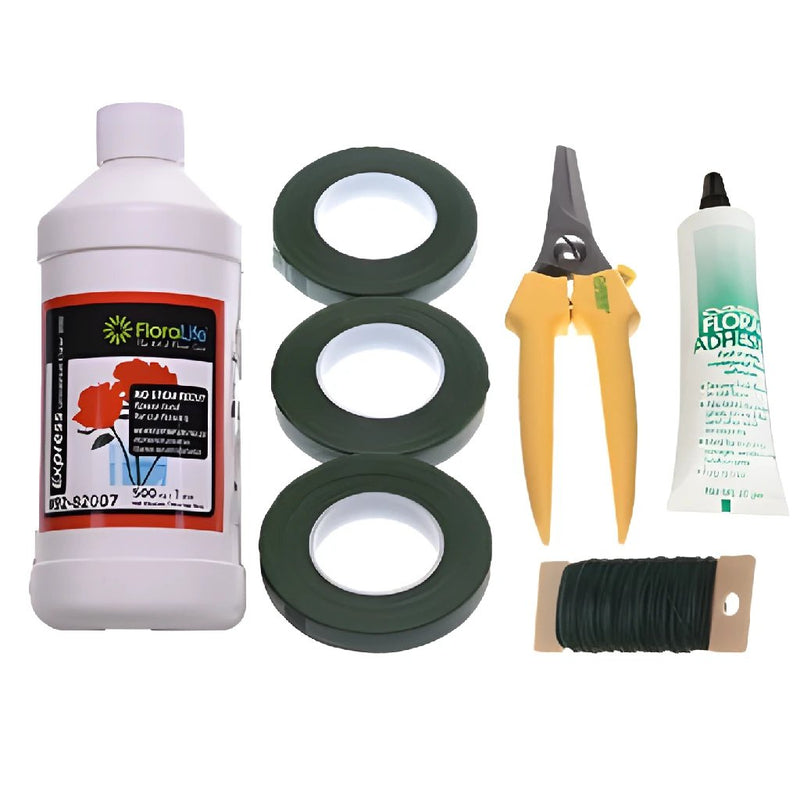 Floral Crown Supply Kit Flatlay