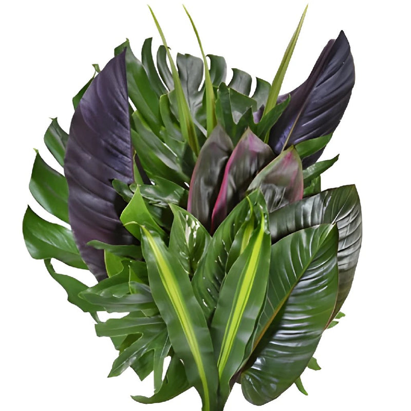 Lush Tropical Greenery Centerpiece