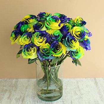Mardi Gras Rainbow Roses