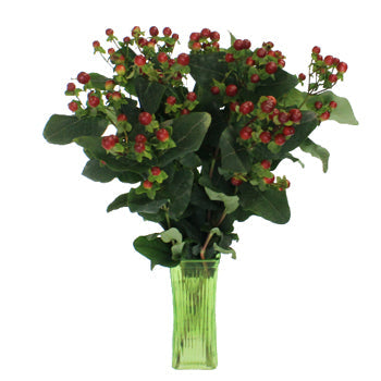 Antique Burgundy Designer Hypericum Berries