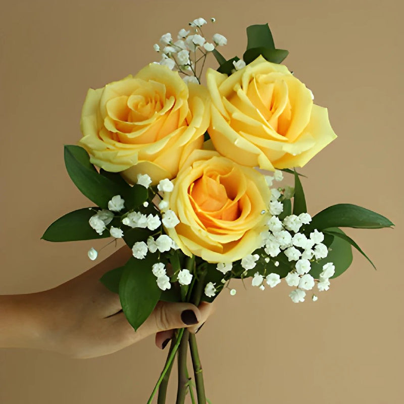 Mother's Day Three Roses Bouquet for Gifting