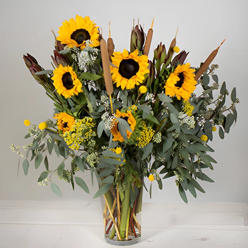 Autumn Sunset Fall DIY Flower Kit In a Vase