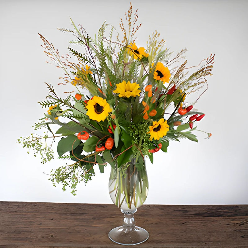 Chili Pepper Fall Flowers DIY Flower Kit In a Vase