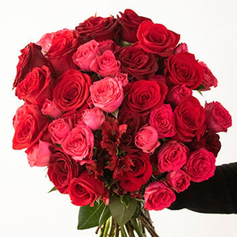 Love Is Kind Red Rose Arrangement Valentines Arrangements