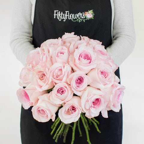 Pink Porcelain Roses in a Hand