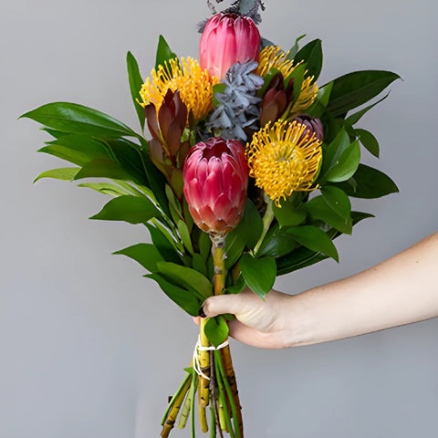 Red Ice Tropical Wholesale DIY Flower Kit In a Hand