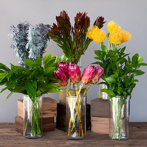 Red Ice Tropical DIY Flower Kit Flatlay