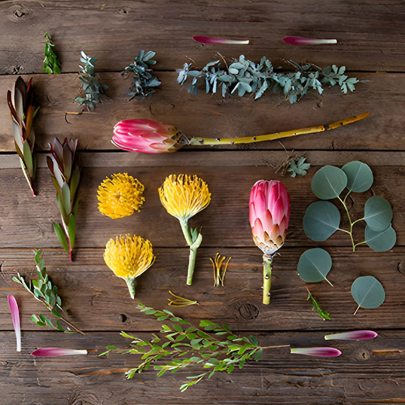 Red Ice Tropical DIY Flower Kit Up Close