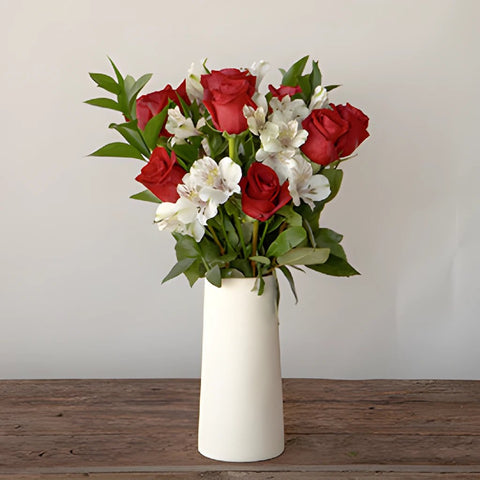 Dozen Red Rose Centerpieces
