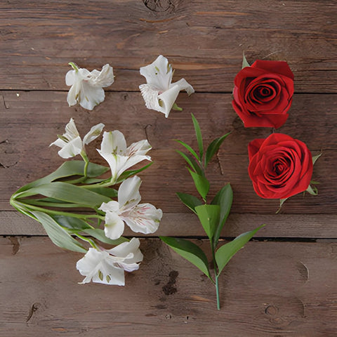 Dozen Red Rose Centerpieces