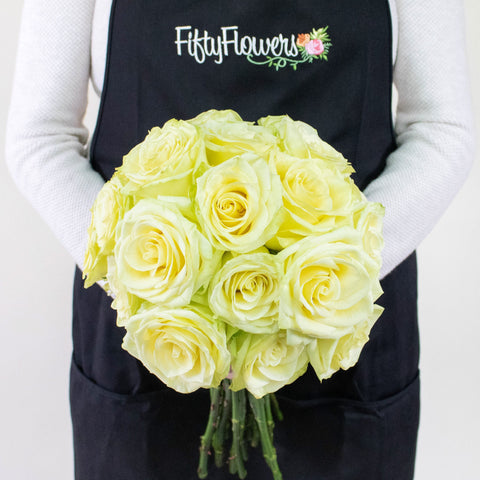 Totem Green Roses in a Hand