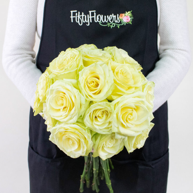 Totem Green Roses in a Hand