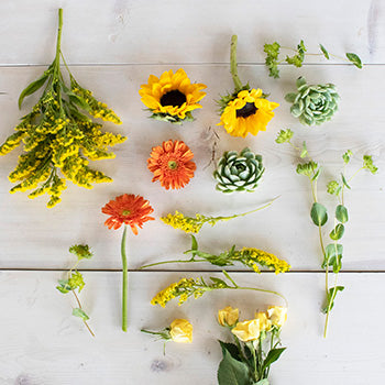 Wild at Heart Wildflower Succulent Centerpiece