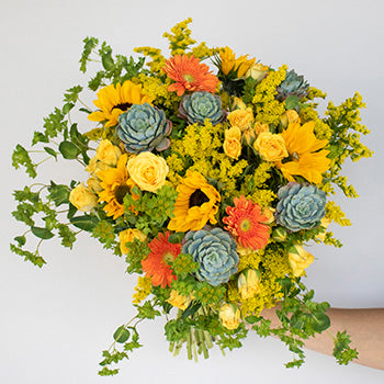 Wild at Heart Wildflower Succulent Centerpiece