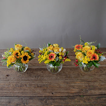 Yellow Themed Event Decorative Flower Arrangement