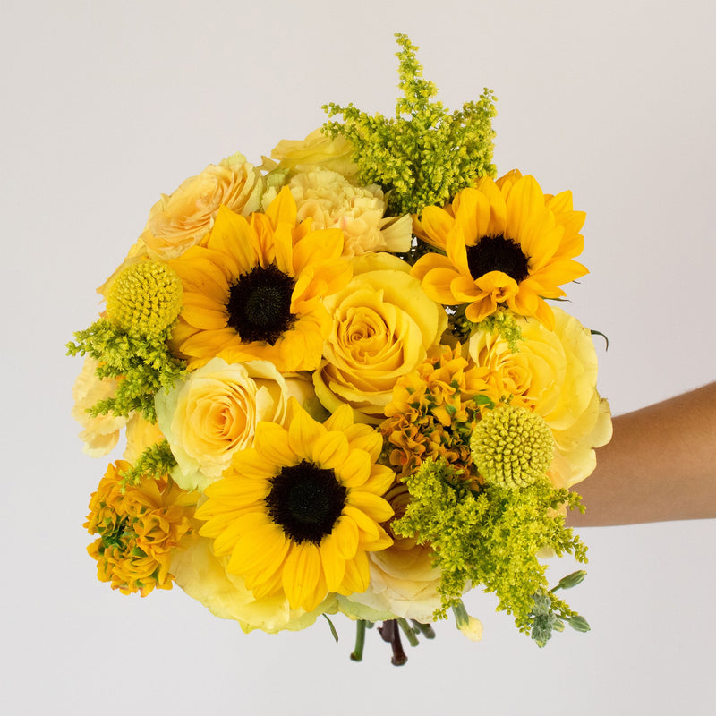 Zanzibar Yellow Flower Bouquet Up Close